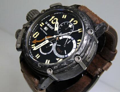 U-BOAT CHIMERA 48 CARBONIO GMT 7177 Replica Watch